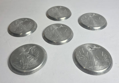 Vtg. Duck Coaster Set (6)