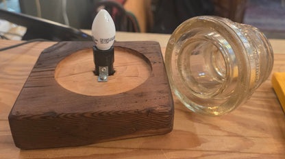 Vtg. Whitall Tatum Insulator Lamp