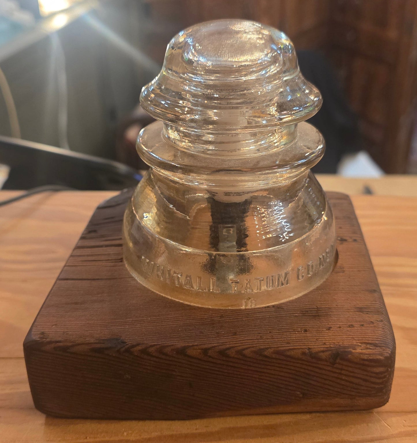 Vtg. Whitall Tatum Insulator Lamp