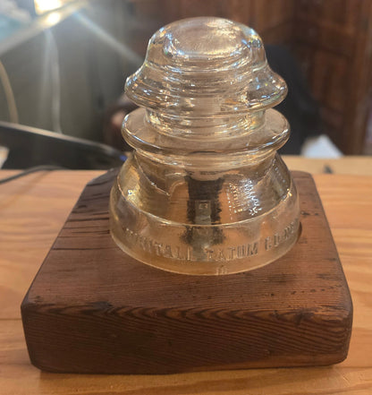 Vtg. Whitall Tatum Insulator Lamp