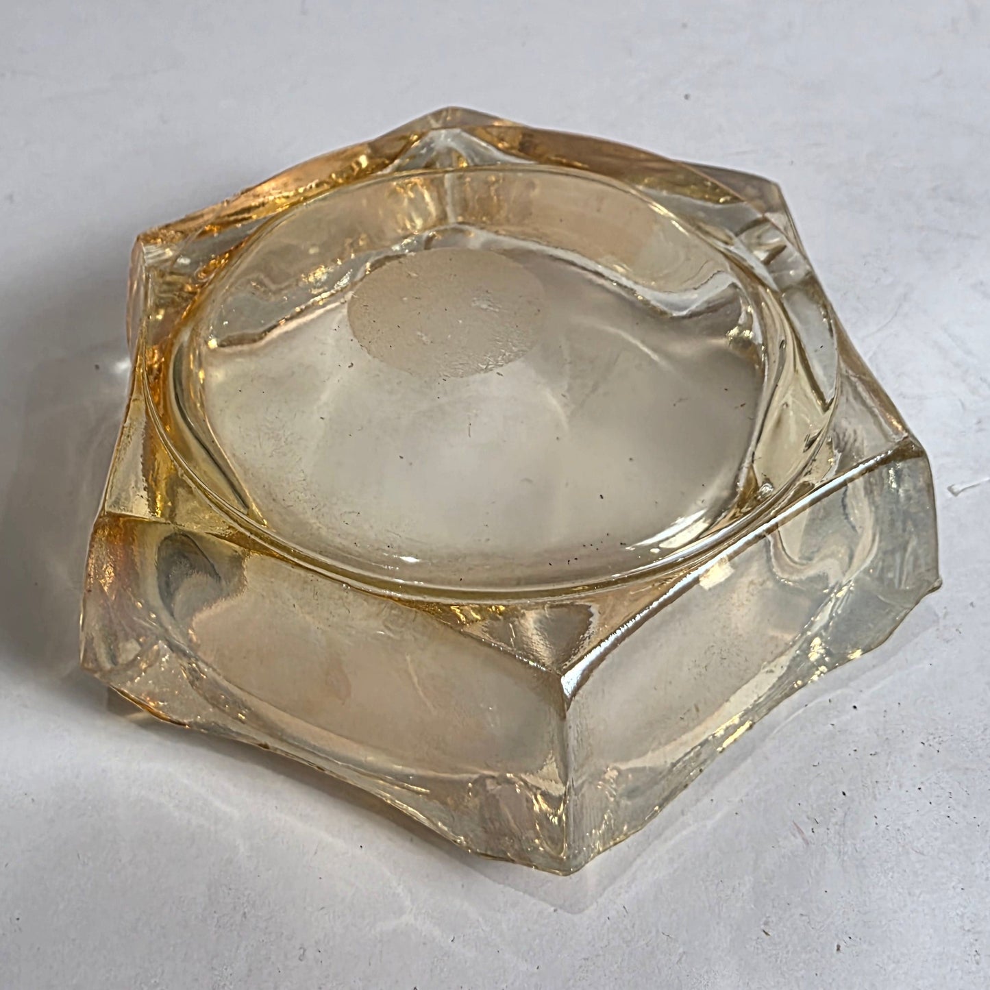 Vtg. Carnival Glass Ashtray