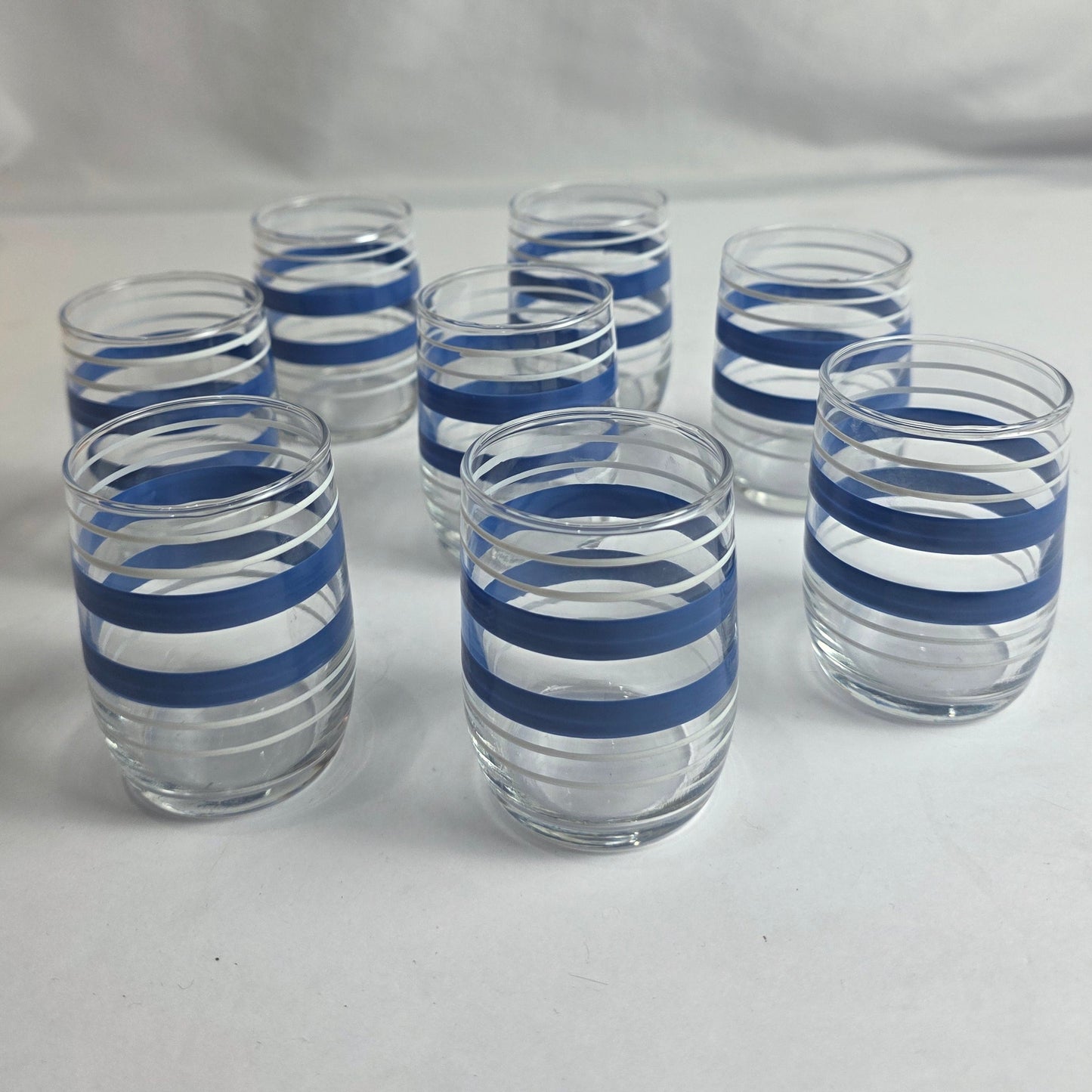 Vtg. MCM Port Glass Set (8)