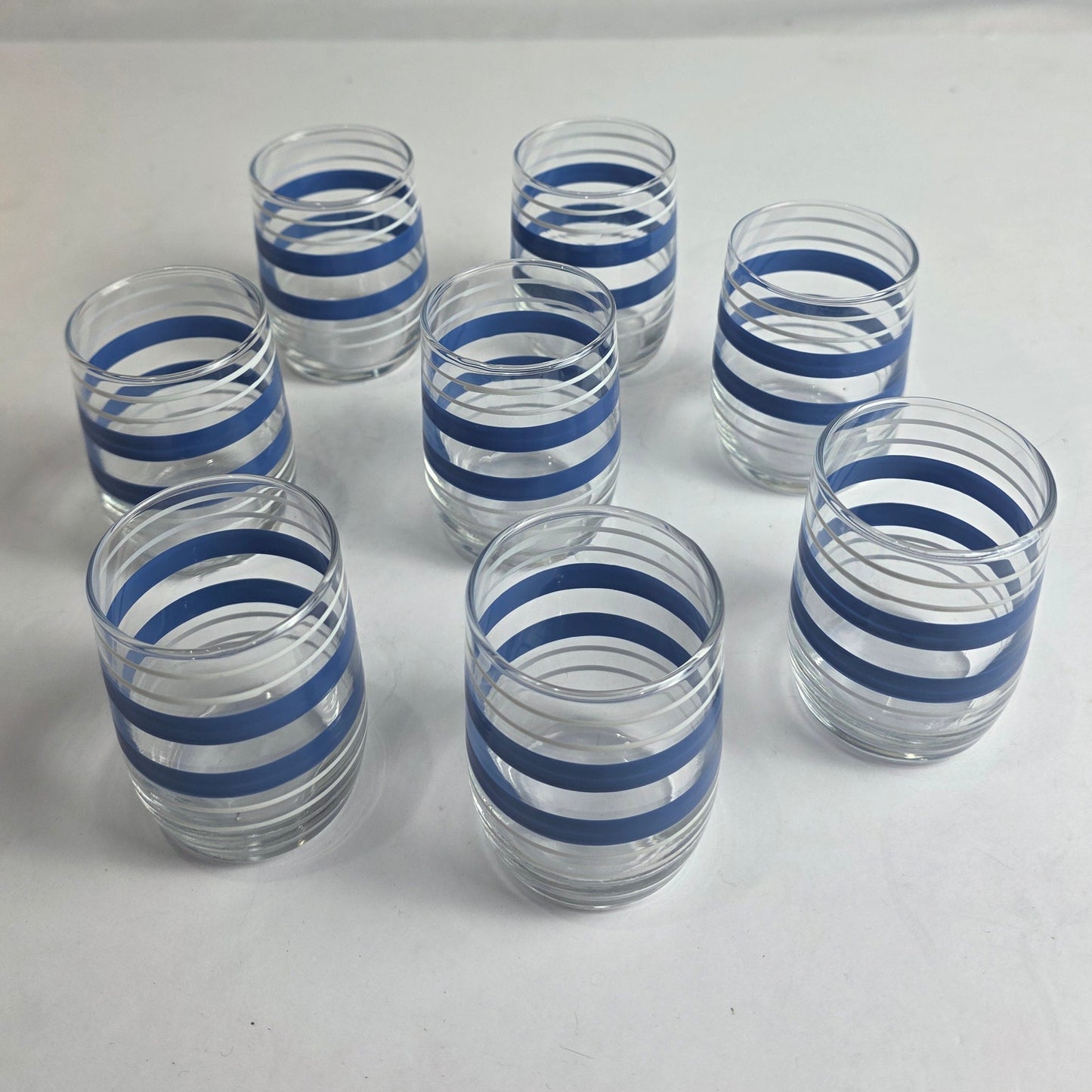 Vtg. MCM Port Glass Set (8)