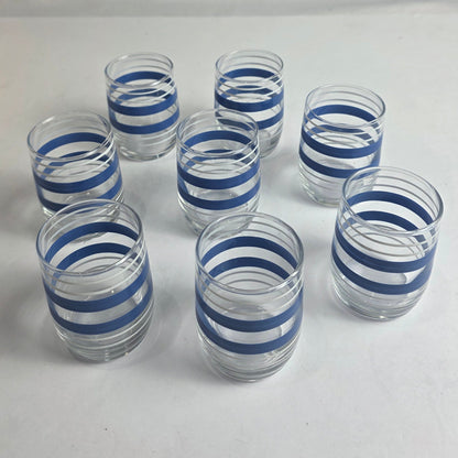 Vtg. MCM Port Glass Set (8)