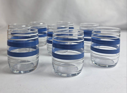 Vtg. MCM Port Glass Set (8)