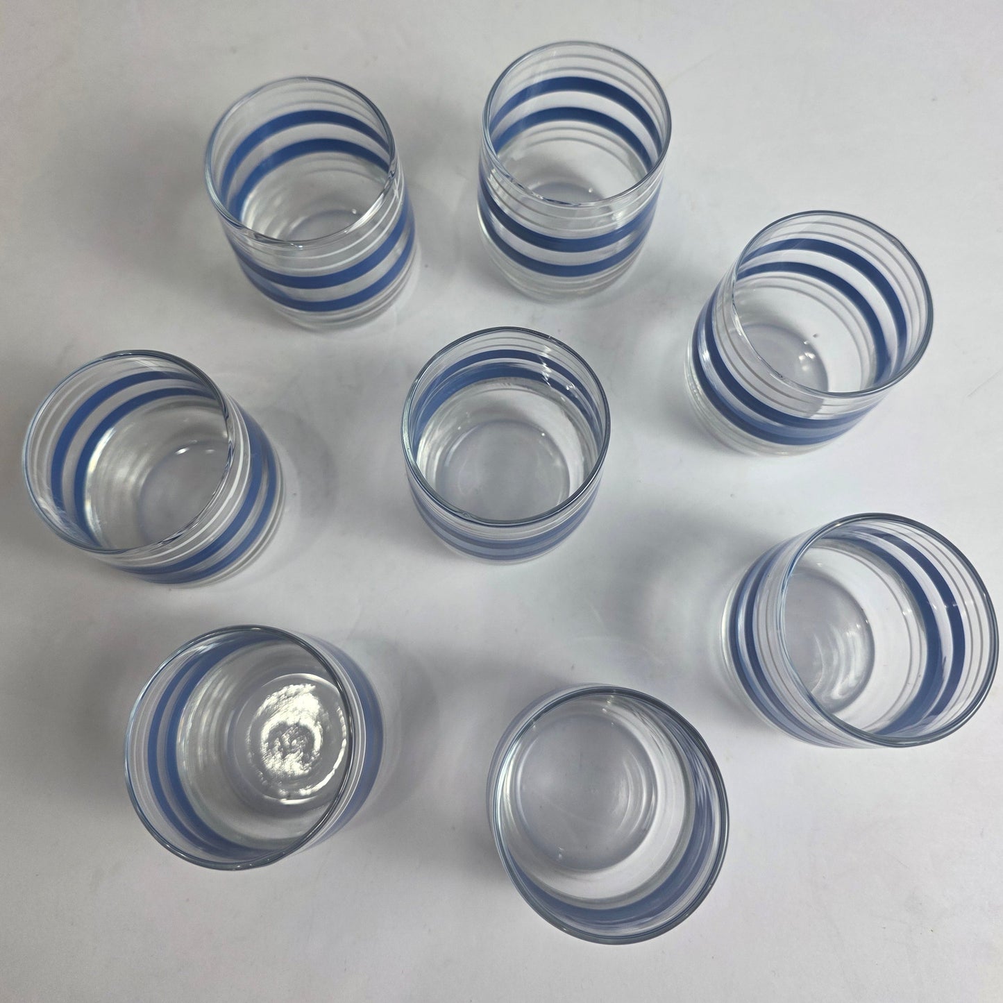 Vtg. MCM Port Glass Set (8)