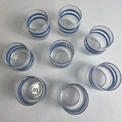 Vtg. MCM Port Glass Set (8)