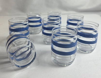 Vtg. MCM Port Glass Set (8)