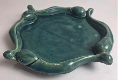 Vtg. Green Tray