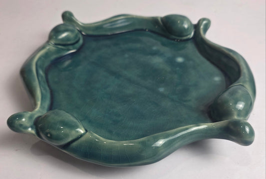 Vtg. Green Tray