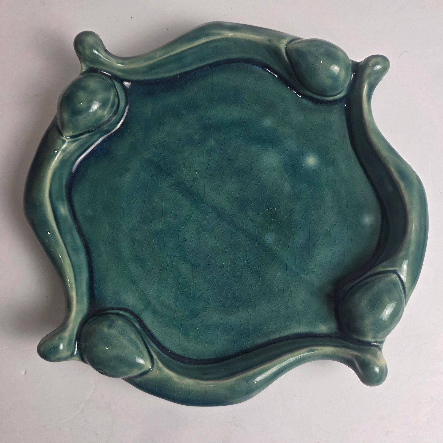 Vtg. Green Tray