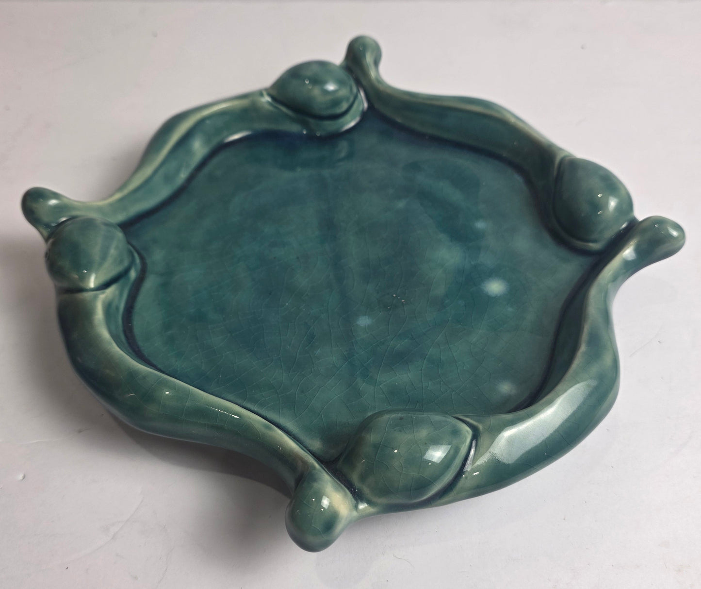 Vtg. Green Tray