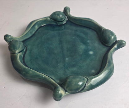 Vtg. Green Tray