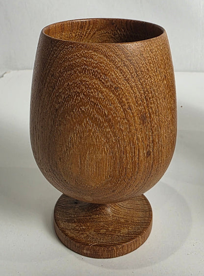 Vtg. Handmade Wooden Goblets (7)