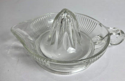 Vtg. Glass Juicer w Loop Handle