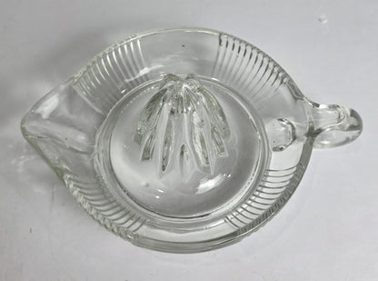 Vtg. Glass Juicer w Loop Handle