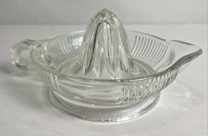 Vtg. Glass Juicer w Loop Handle