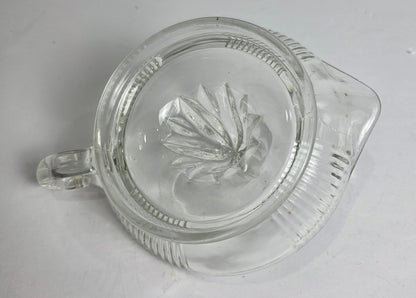 Vtg. Glass Juicer w Loop Handle