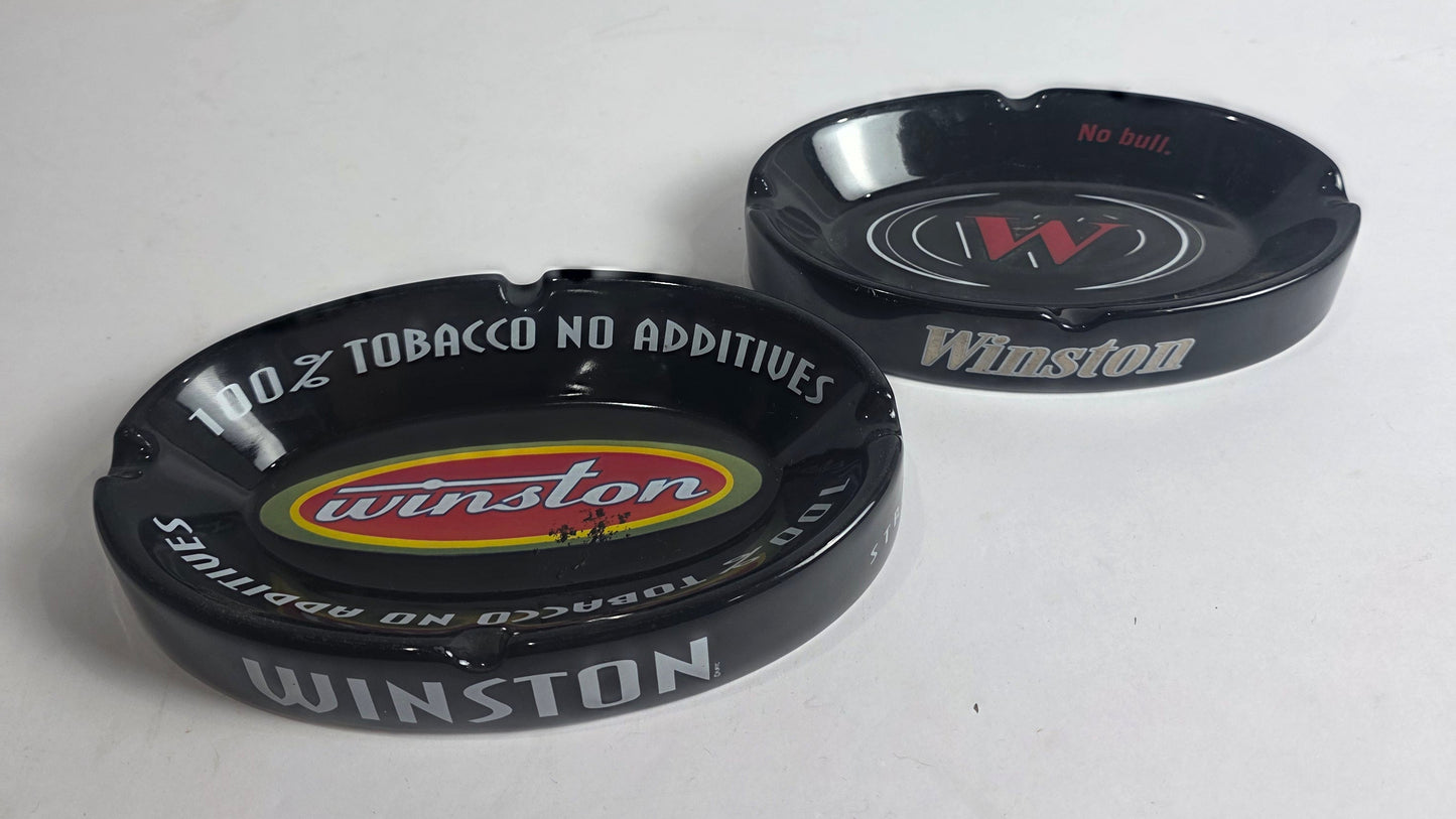 Vtg. Ceramic Winston Ashtray