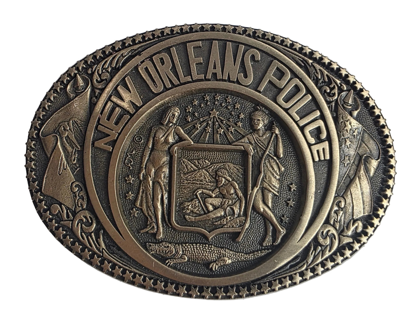 Vtg. NOPD Belt Buckle