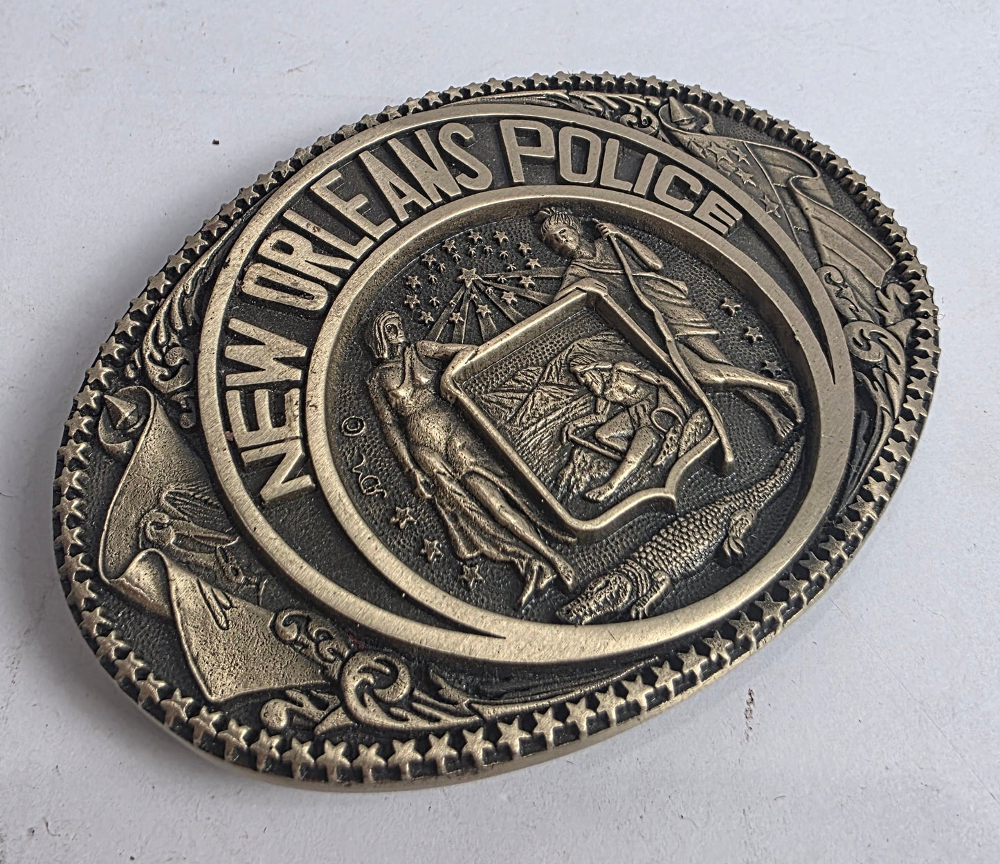 Vtg. NOPD Belt Buckle