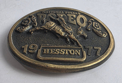 Vtg. Hesston National Finals Rodeo Belt Buckle