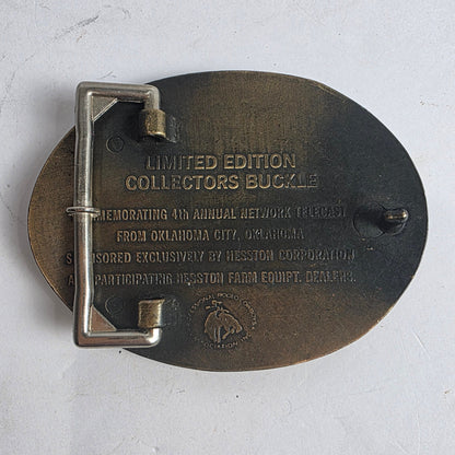 Vtg. Hesston National Finals Rodeo Belt Buckle
