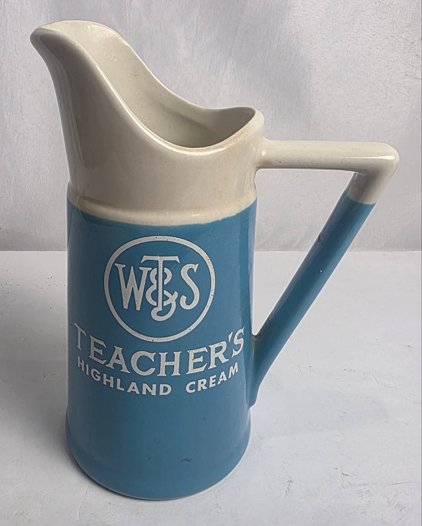 Vtg. Teacher's Highland Cream Pitcher
