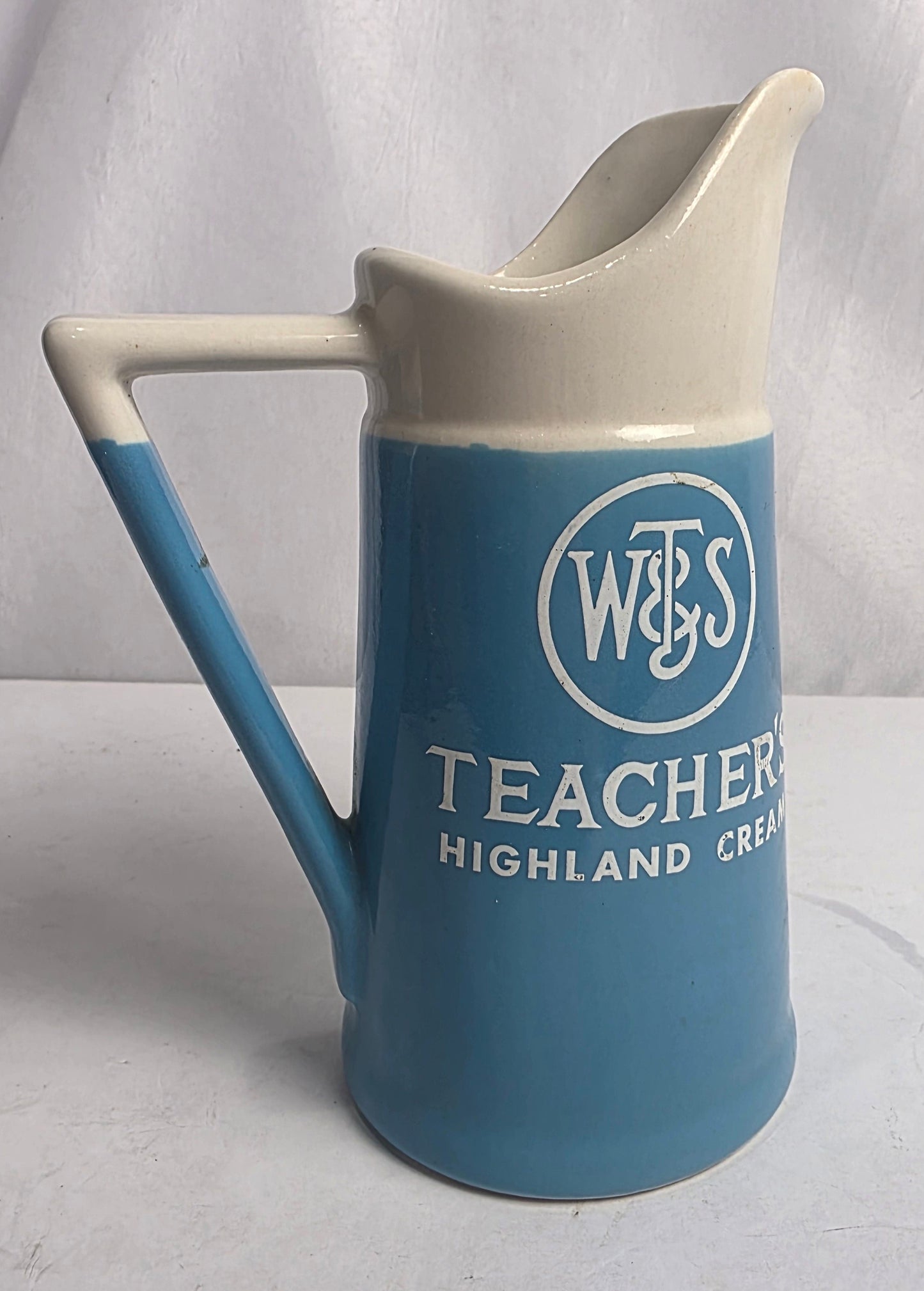 Vtg. Teacher's Highland Cream Pitcher