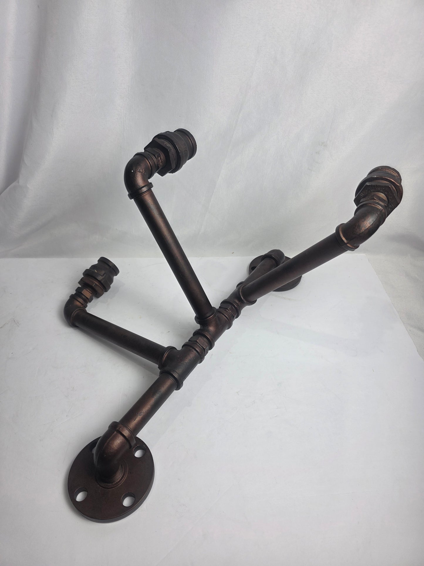 Custom Industrial Pipe Wall Sconce w/ Arms
