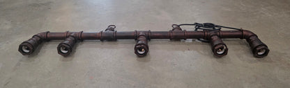 Custom Industrial Pipe Light Fixture #1