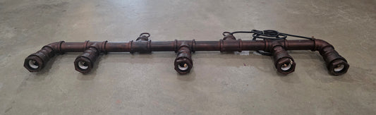 Custom Industrial Pipe Light Fixture #1