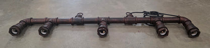 Custom Industrial Pipe Light Fixture #1