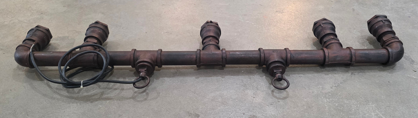 Custom Industrial Pipe Light Fixture #1