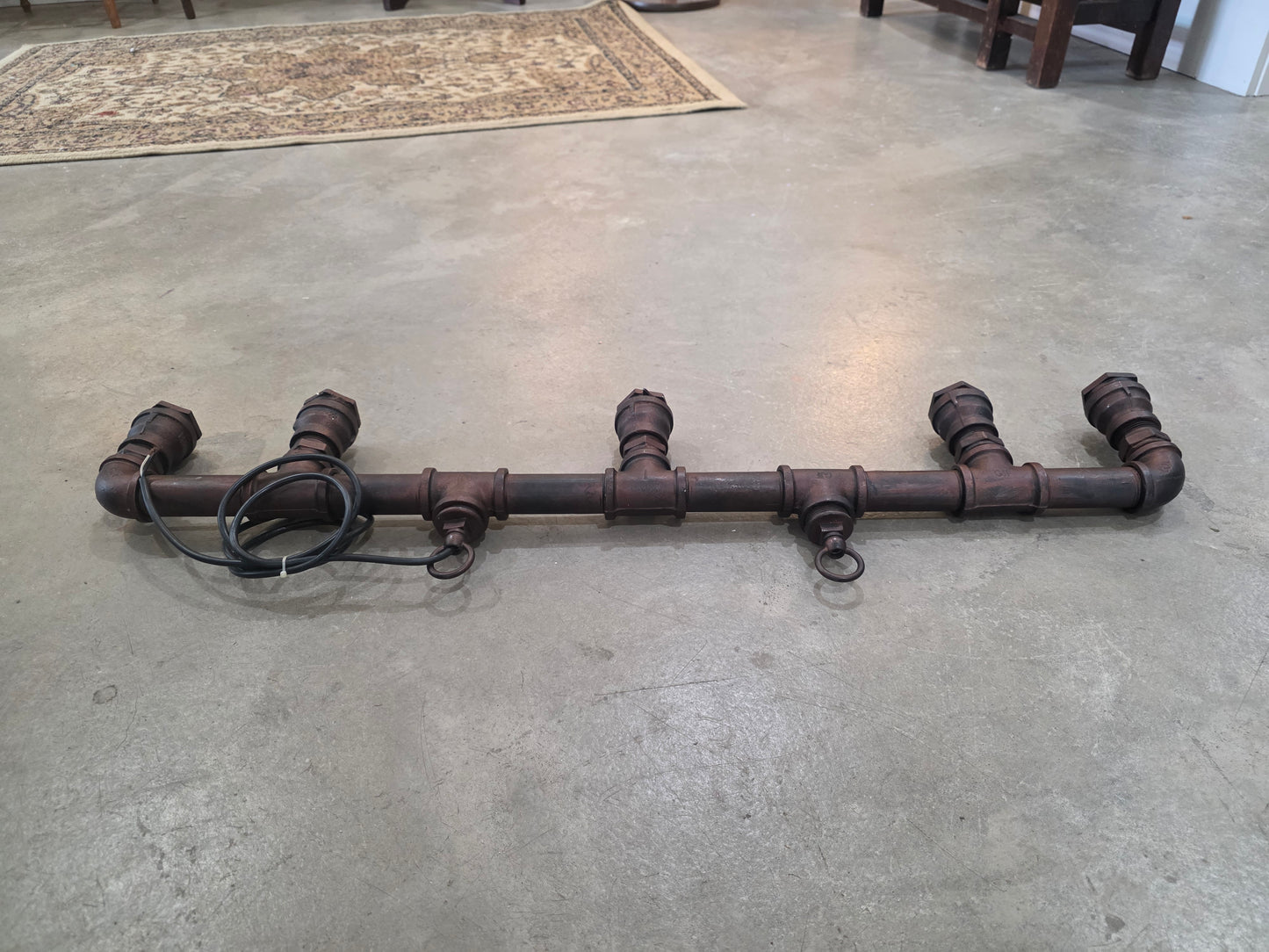 Custom Industrial Pipe Light Fixture #1