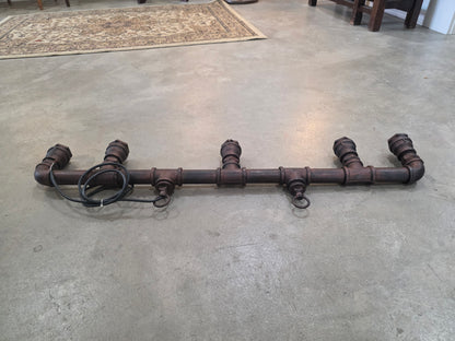 Custom Industrial Pipe Light Fixture #1