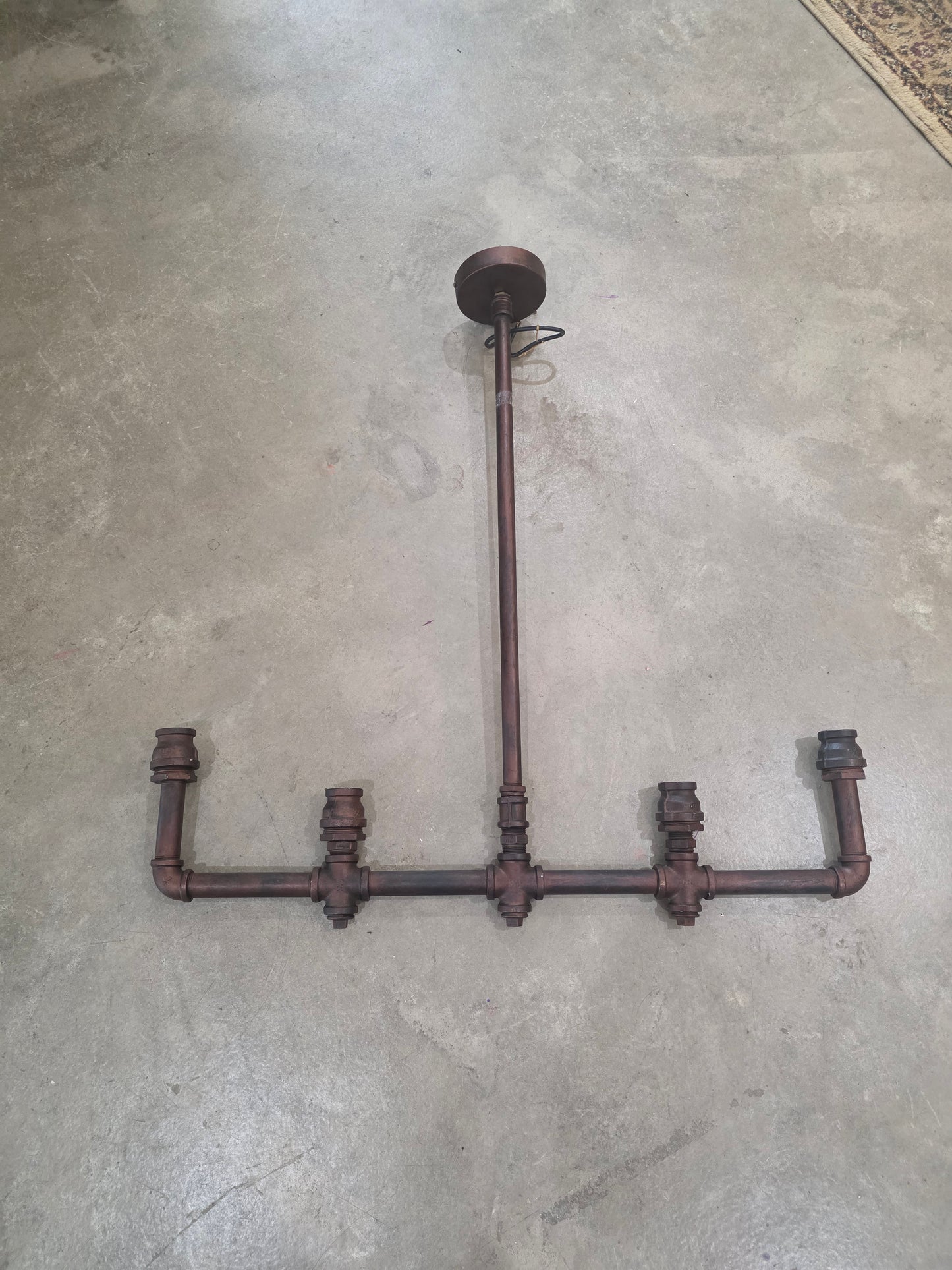 Custom Industrial Pipe Light Fixture #2