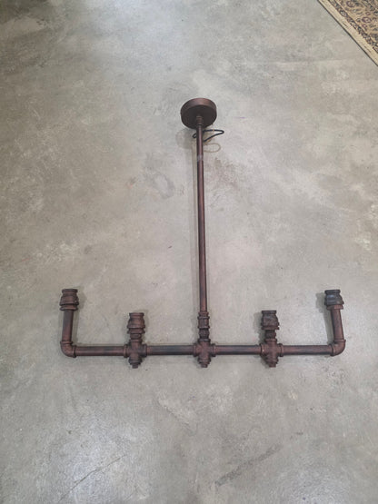 Custom Industrial Pipe Light Fixture #2
