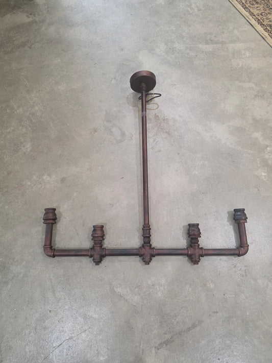 Custom Industrial Pipe Light Fixture #2