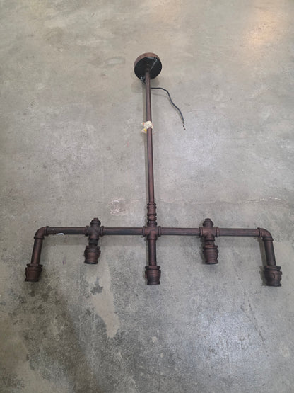 Custom Industrial Pipe Light Fixture #3