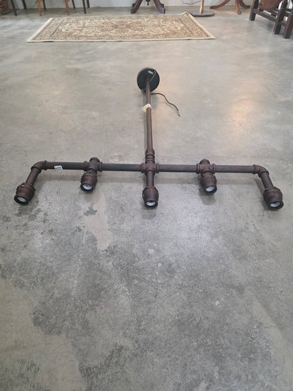 Custom Industrial Pipe Light Fixture #3