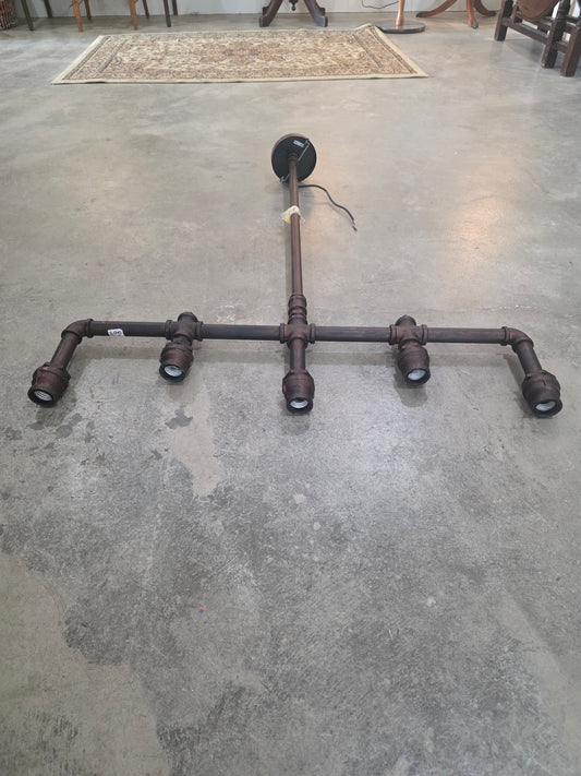 Custom Industrial Pipe Light Fixture #3