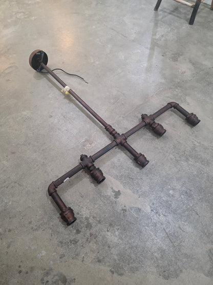 Custom Industrial Pipe Light Fixture #3