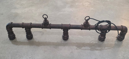 Custom Industrial Pipe Light Fixture #1