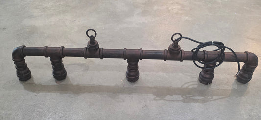 Custom Industrial Pipe Light Fixture #1