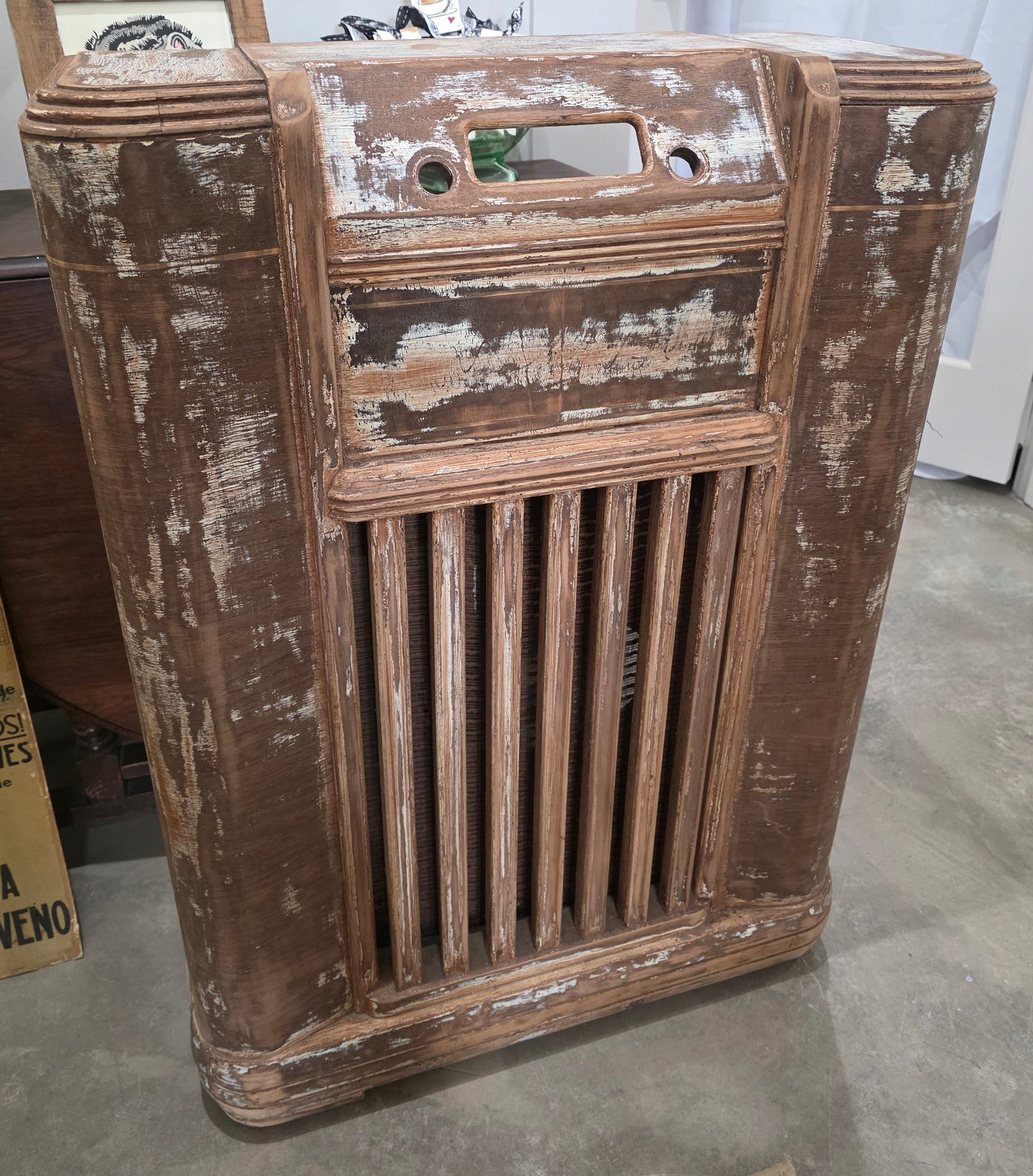 Vtg. 1940s Radio Cabinet