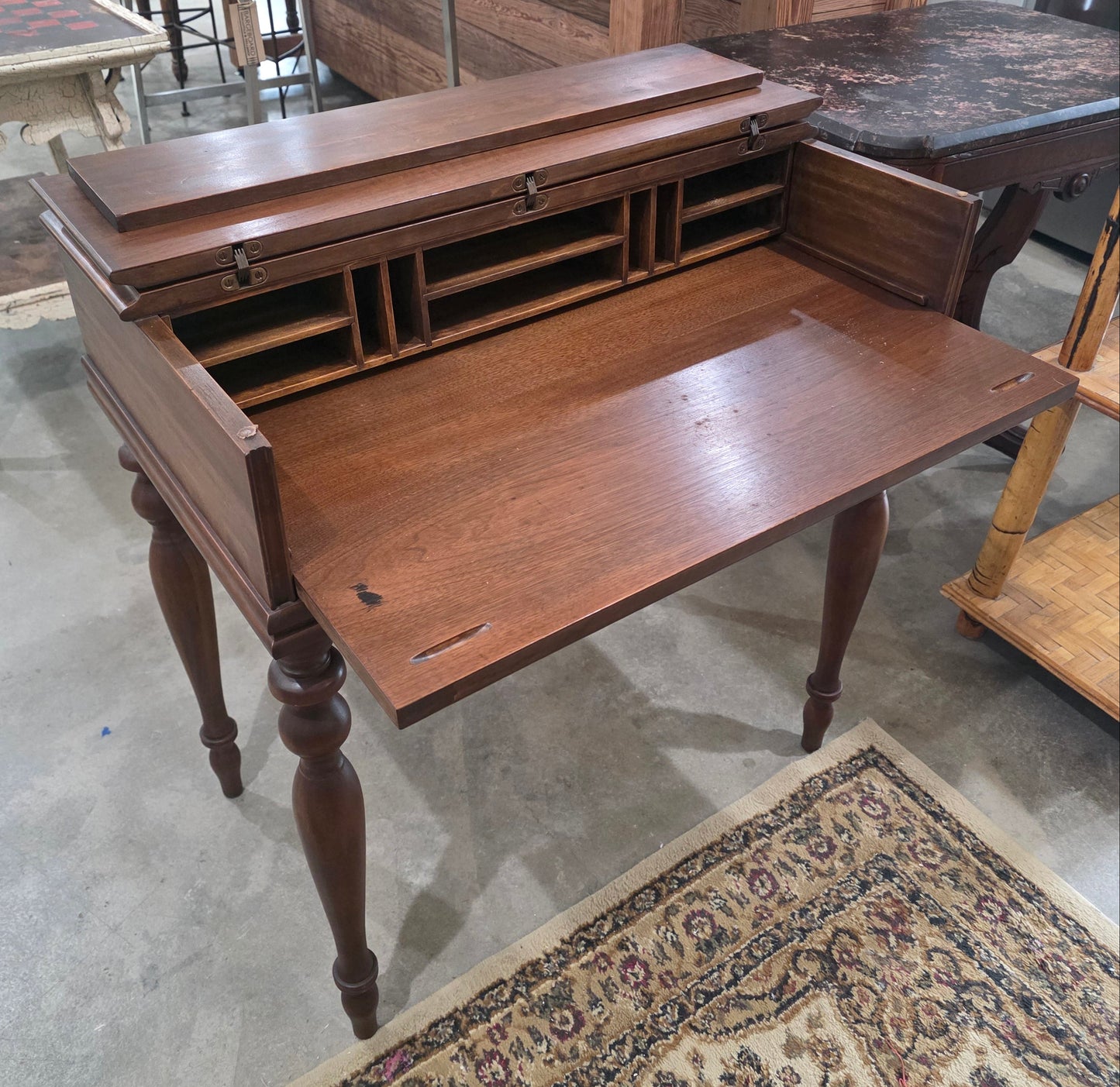 Vtg. Wooden Writing Desk