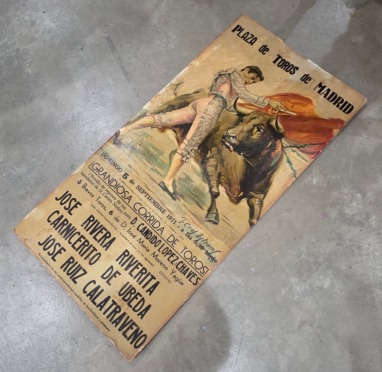 Vtg. Bullfighting Print