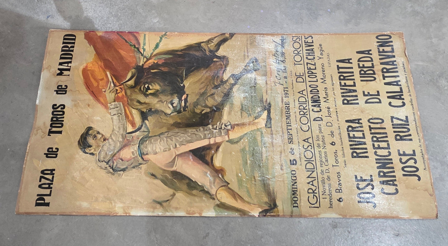 Vtg. Bullfighting Print