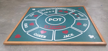Vtg. Mounted Tripoley Game Board